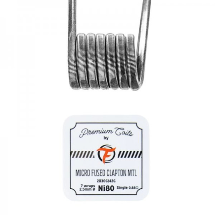 Elektromos cigi Micro Fused Clapton MTL Ni80 0.88Ω 10db