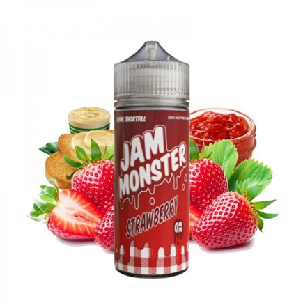 Elektromos cigi Monster Vape Strawberry Jam 0mg 100ml
