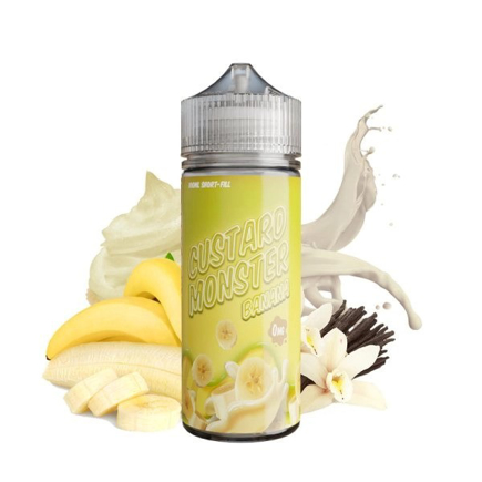 Elektromos cigi Monster Vape Banana Custard 0mg 100ml