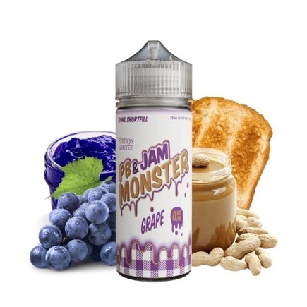 Elektromos cigi Monster Vape Grape PB & Jam 0mg 100ml