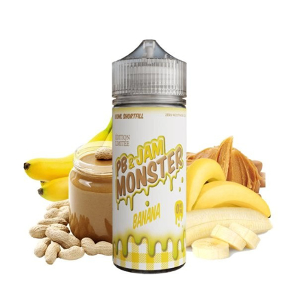 Elektromos cigi Monster Vape Banana PB & Jam 0mg 100ml - copy