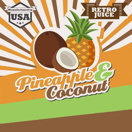 Picture of Big Mouth  Retro Juice - PINEAPPLE and COCONUT aroma 10ml